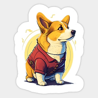 cute corgi Sticker